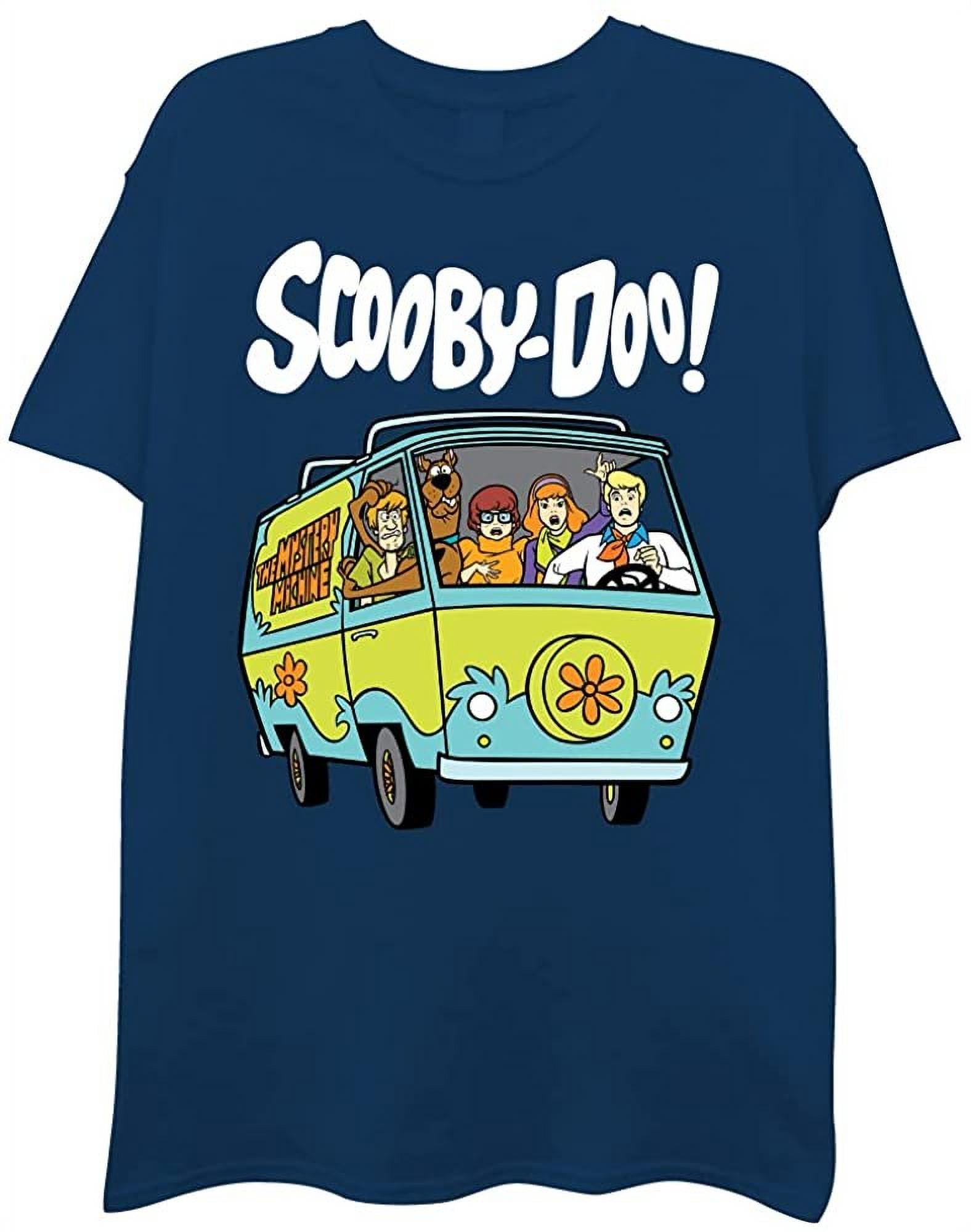 Doo Mens' Throwback T-Shirt - Scooby Doo, Shaggy, Mystery Machine Van T-Shirt - Walmart.com