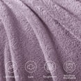 thumbnail image 4 of Exclusivo Mezcla Soft Fleece Throw Blanket for Couch, Super Soft Velvet Plush Bed Blanket, 50x60 Inches, Grayish Purple, 4 of 6