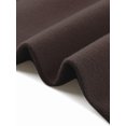 thumbnail image 5 of Winter Coats for Women's Lapel Collared Single Breasted with Belt Overcoat Trench Outerwear S Coffee, 5 of 6