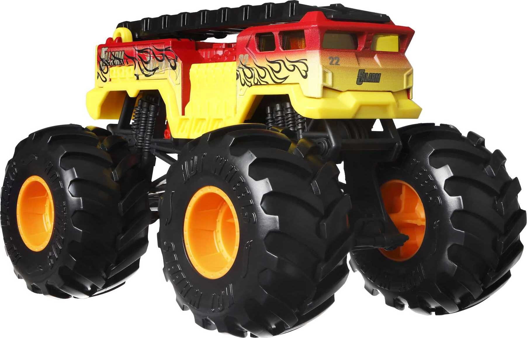 Hot Wheels Monster Trucks 5 Alarm - 1:24 Scale Oversized [Yellow
