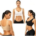 thumbnail image 3 of Sports Bras for Women, Workout Bra with Removable Pads, Breathable Extra-Elastic Comfort Sports Bra Yoga Plus Size Underwear, 3 of 8
