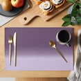 thumbnail image 2 of Purple Ombre Placemats Set of 4 Gradient Gradual Color Place Mats Table Mats Kitchen Dining Home Outdoor Party Table Decoration, 2 of 9