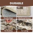 thumbnail image 5 of SIXHOME 8'x10' Area Rug, Vintage Boho Distressed Design, Machine Washable Rug with Non-Slip Backing, Stain Resistant and Soft Low Pile for Living Room, Bedroom and Dining Room, Brown, 5 of 8