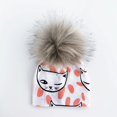 thumbnail image 1 of Gorros de invierno con pompón para bebé, accesorios para fotos de recién nacido, gorro para niño y niña, 1 of 4