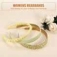 thumbnail image 5 of Unique Bargains 3pcs Fashion Headbands Set, Different Designs Headbands Pleated Headbands for Women Party Wedding, 5 of 6