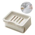 thumbnail image 2 of Caja De Drenaje Caja De Jabón De Doble Capa Concisa Materiales Ecológicos Diseño Empotrado Esponja Caja De Jabón De Lavandería Con Estropajo Absorbente Fondo Creciente Para Cocina Baño Inodoro Kearding HA027099-02, 2 of 7