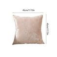 thumbnail image 3 of Ohufall 17.72x17.72 Inches Elastic Velvet Throw Pillow Cover Solid Square Decorative Pillow Case, 3 of 8