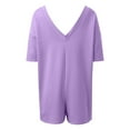 thumbnail image 4 of Women Summer Oversized Tee Romper Backless Loose Polyester Beach Casual, 4 of 5