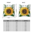 thumbnail image 2 of Yiaed Sunflowers (2) Print Pillow Covers Super Soft Decorative Square Throw Pillow Covers Case Cushion Covers for Sofa Couch Bedroom Car Decor（No pillow core）-24"x24", 2 of 7