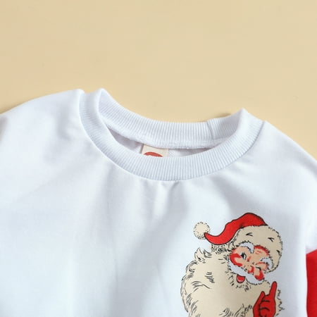 

Cathalem Boys Easter Outfit Toddler Kids Baby Boy Girl Christmas Sports Casual Crewneck Sweatshirt Pullover Long 3 Piece Boys Childrenscostume Red 6-12 Months