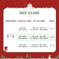 thumbnail image 2 of Romanstile Christmas Tablecloth 60×102 Inch Winter Snowman House Christmas Trees Red Washable Table Cover for Party Picnic Dinner Decor, 2 of 8