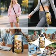 thumbnail image 6 of Yuyamidu Girls Backpack with Lunch Box Age 6-8 Cute Golden Retriever Print Bookbag with Lunch Bag, Pencil Case, Water Bottle Pouch & Keychain Set of 5, 1st-3rd Grade School Bag, Back to School, 6 of 7