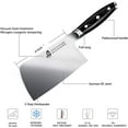 thumbnail image 3 of TUO Chopper Knife - 6 inch Meat Cleaver Chopping Knife - Heavy Duty Butcher Knife - German HC Steel - Full Tang Pakkawood Handle - BLACK HAWK SERIES with Gift Box, 3 of 3