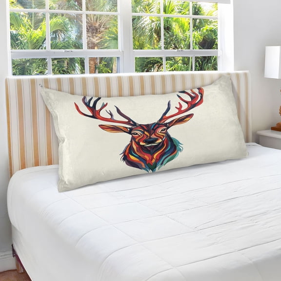 Pillow Case Plush Pillow Colorfull Deer Pattern Case standard size/King size/Queen size Bed Pillow Pillowcases