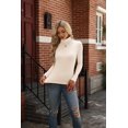 thumbnail image 4 of Zeagoo Basic Turtleneck Tops for Women Fall Ribbed Sweater Long Sleeve Slim Casual Tops, 4 of 6