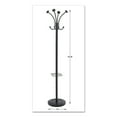 thumbnail image 3 of Viena Coat Stand, Eight Knobs, Steel, 16w X 16d X 70.5h, Black, 3 of 4