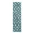 thumbnail image 3 of Unique Loom Trellis Shag Collection Area Rug - Ruby (2' x 7' Runner Light Blue/Ivory), 3 of 12