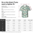 thumbnail image 3 of KLL Men's Hawaiian Shirt Short Sleeve Button Down Beach Shirts-Lilies Flowers, 3 of 5