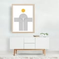 thumbnail image 3 of Yellow sun and Mid Century arches - Illustration Unframed Wall Art Print 8 x 10 inches, 3 of 4
