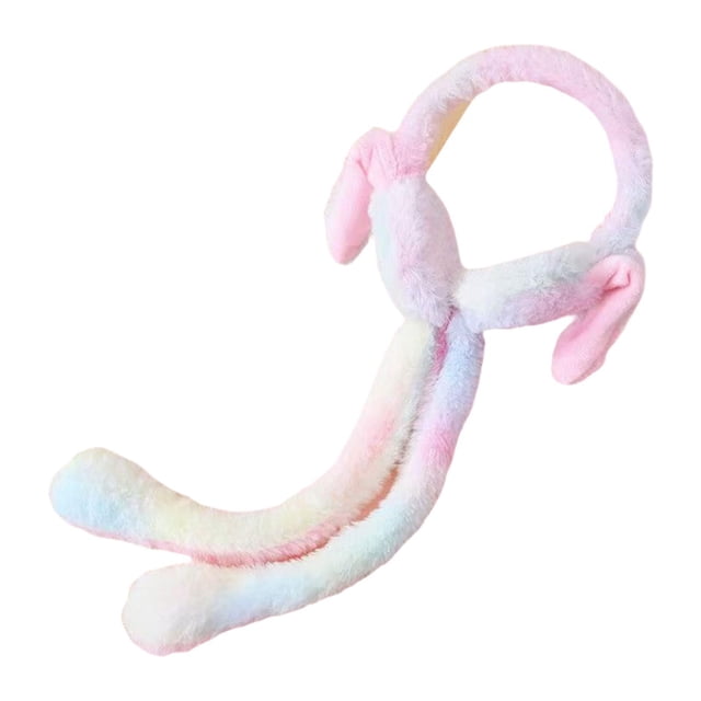 Yinanstore Adorables Cache-Oreilles Lapin Portables Chauds pour Temps Froid Hiver Femmes Cyan