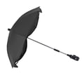 thumbnail image 2 of Sombrilla universal para cochecito de bebé de 14 pulgadas con protección UV, ajustable, color negro (pegamento plateado), 2 of 14