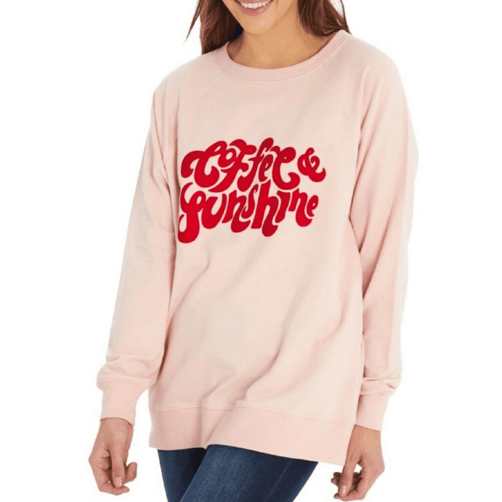 WILDFOX Women's Statement Sweatshirt In Coffee & Sunshine, L Walmart.com