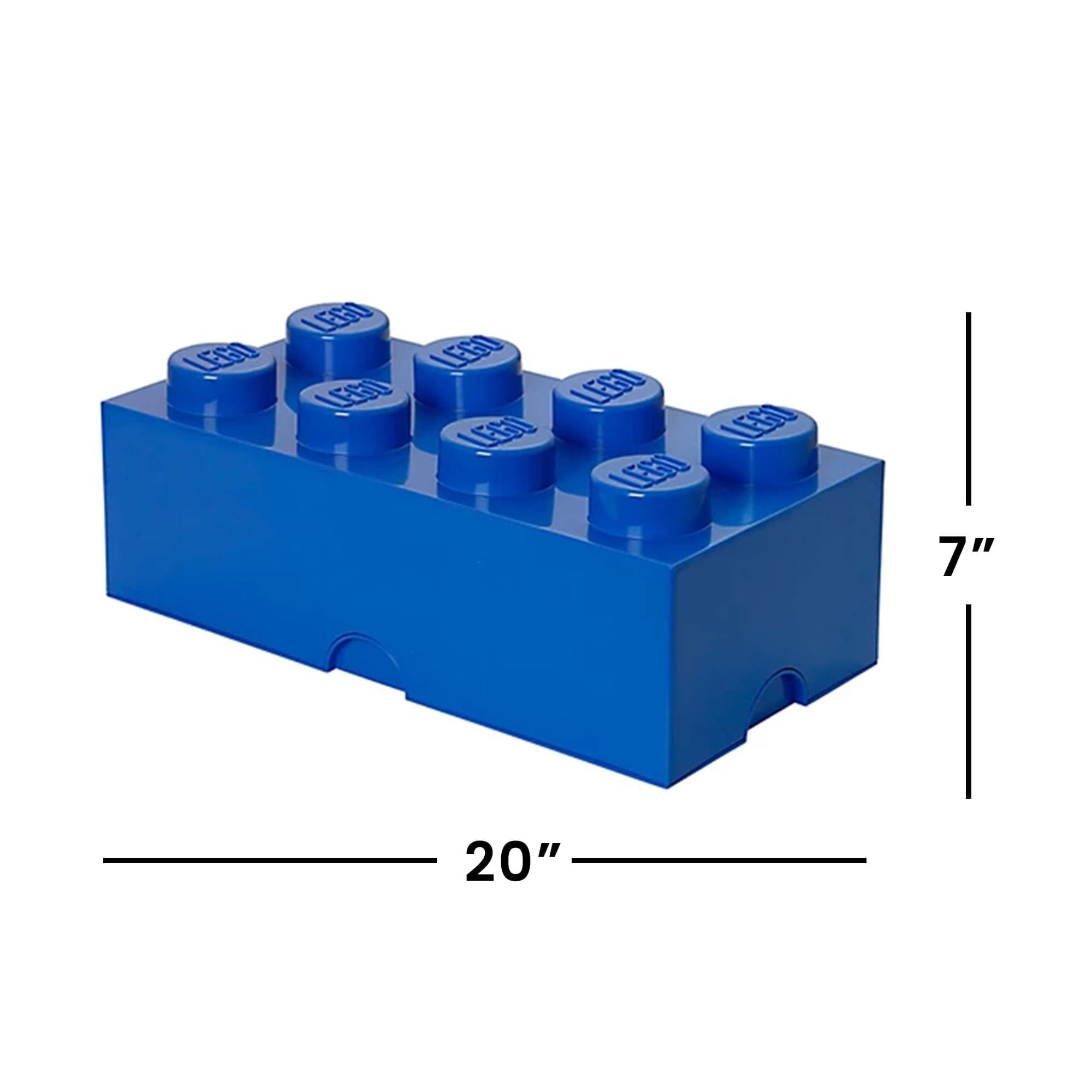 LEGO Storage 8 Brick Toy Box, Bright Blue