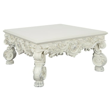 ACME Adara Square Coffee Table in Antique White