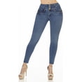 thumbnail image 1 of Jeans Mujer Colombiano SAVI JEANS Pantalón Dama Push Up Skinny Azul Cielo, 1 of 6