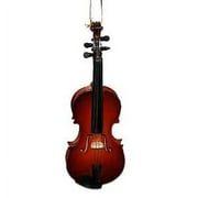 Broadway Gifts 5 Inch Brown Wood Violin Ornament Decoration