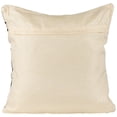thumbnail image 4 of Northlight 20" Cream and Black Twisted Textured Block Handloom Woven Outdoor Square Throw Pillow, 4 of 5