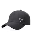 thumbnail image 3 of LiuXxxx Unisex Breathable Baseball Cap With Heart Embroidery Classic Visor Mesh Sun Comfort Everyday Adjustable Casual Dad Hat For Outdoor Activities GY2, 3 of 3