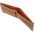 thumbnail image 3 of Cartera plegable Rawlings con puntadas de béisbol para hombre, color canela, 3 of 4