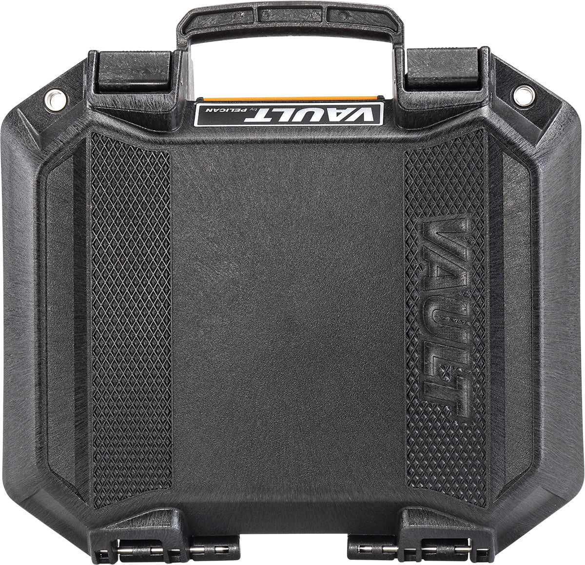 Pelican Vault V100 Hard Case, Camera, Pistol, Gear, Equipment, Gun Case, Crushproof Dustproof, Weather Resistant, Push-Button Latches, Black