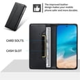 thumbnail image 3 of Leather For iPhone 17 Pro Max Case【RFID Blocking】Wire Pressing Process Flip Wallet Leather Case With Card Holder Magnetic Closure  Phone Cases Cover,Black,For iPhone 17 Pro Max, 3 of 10