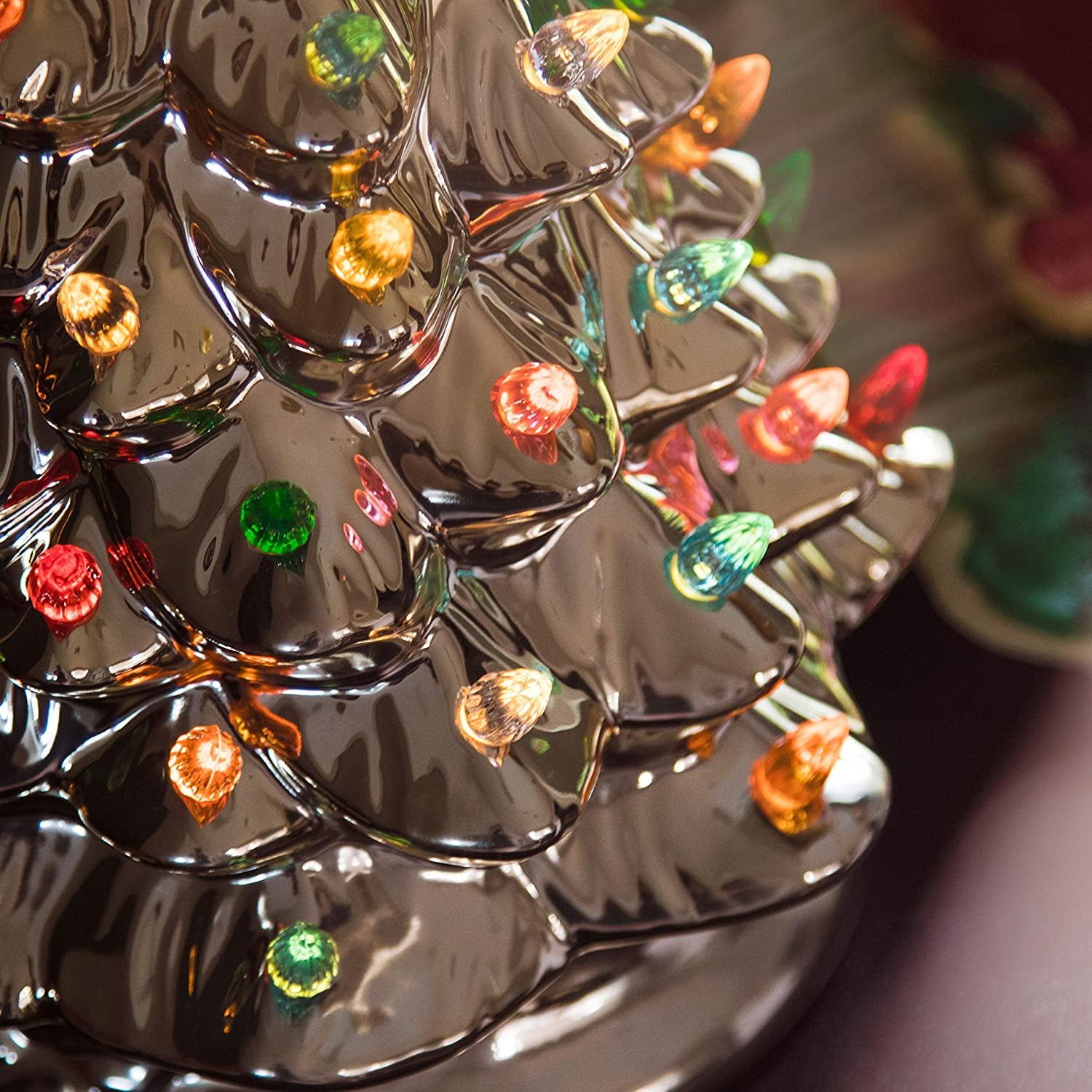 RJ Legend 15-inch Ceramic Tree Decoration Multicolor Bulbs -   Ceramic  christmas trees, Winter tree decorations, Christmas tree decorations