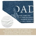 thumbnail image 5 of Dad Birthday Gifts, Flannel Blanket Gifts for Dad from Daughter Son, Presents for Daddy on Christmas Birthday Father's Day Thanksgiving, 5 of 6