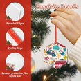 thumbnail image 4 of Pofeuu London Symbols Print Christmas Decorations Christmas Ornaments Round Acrylic Flat Hanging Pendant Xmas Hanging Decoration-Hexagon, 4 of 7