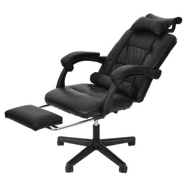 Gaming Chair With Footrest Adjustable Backrest Reclining Leather Office Chair - Walmart.com ...