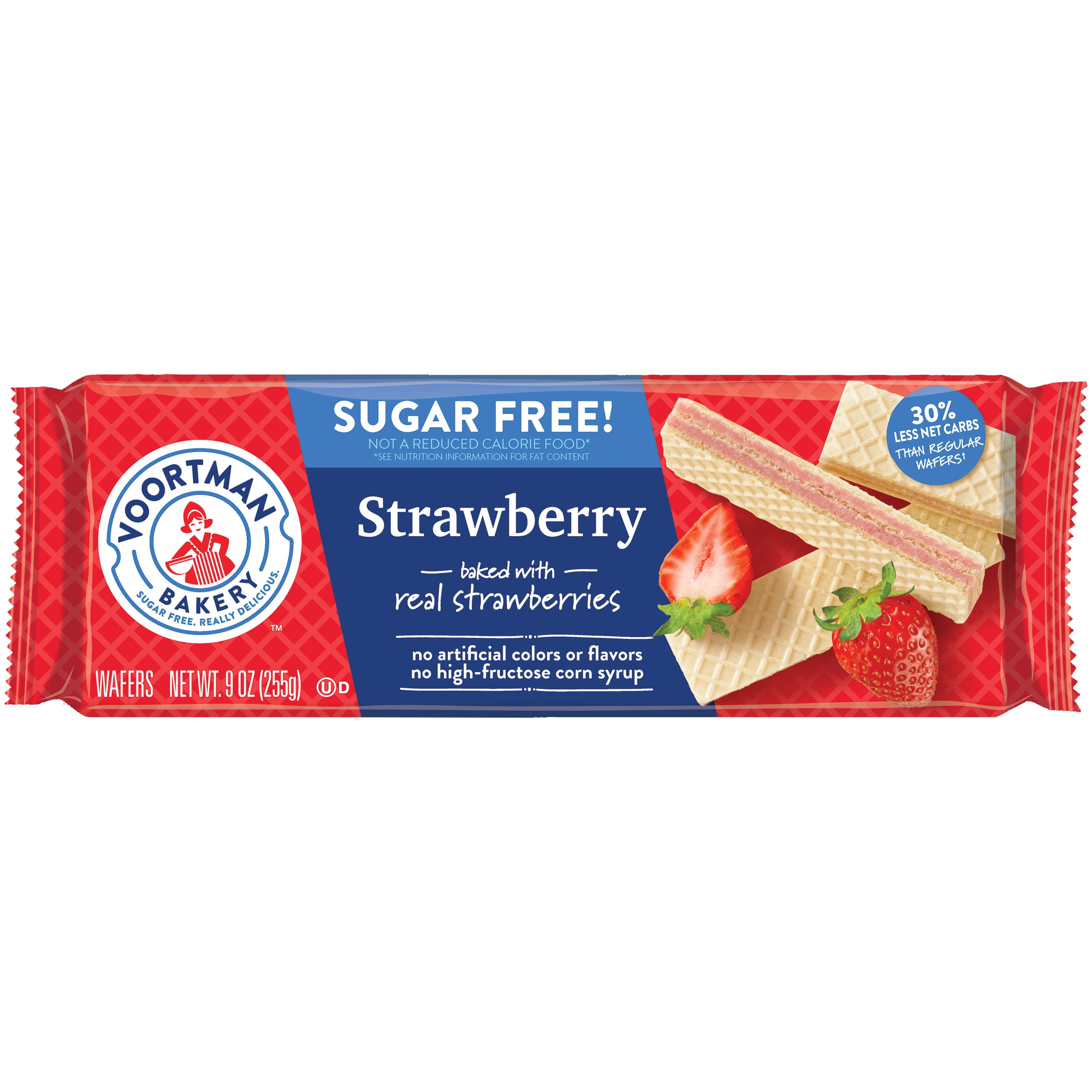 Voortman Sugar Free Strawberry Wafer Cookies 9 Oz Walmart Com Walmart Com
