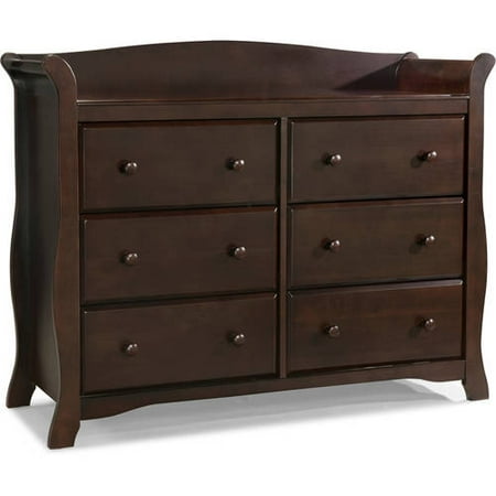 Storkcraft Avalon 6 Drawer Universal Dresser Espresso Walmart Com