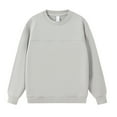 thumbnail image 3 of Basic Sweatshirts for Women 2025 Long Sleeve Crewneck Casual Oversized Plain Sweatshirt Pullover Tops, 3 of 5