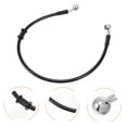 thumbnail image 2 of WESIEVYA 1Set Simple Black Nylon Iron Motorcycle Brake Hose for Durable Braking System 50X0.7Cm, 2 of 7