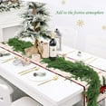 thumbnail image 4 of 5ft Artificial Christmas Garlands- Real Touch Norfolk Pine Garland Faux Greenery Fake Garland for Holiday, Fireplace, Mantle, Indoor Decor, 4 of 5