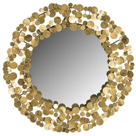 Jocelyn Coin Mirror-Color:Gold