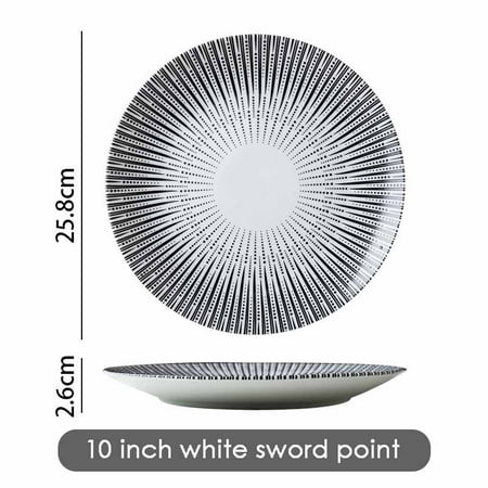 

6color Dinner Set Plate Geometric Pattern Dishes for Serving Plates for Food Lefard Plates Tableware Designer Kitchen Dining