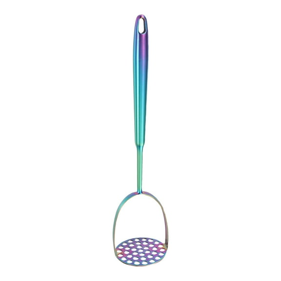 Potato Masher Stainless Steel,Mashed Potato Masher Kitchen Utensil,Potato Smasher For Potatoes,Vegetable and Fruits,Pet Food,Heavy Duty Metal Avocados Smasher Tool,Dishwasher Safe(Colour)