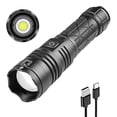 thumbnail image 2 of Lámpara Linterna brillante de alta potencia de 1500LM 5 modos de iluminación Ehuebsd Zoom telescópico IPX4 luz de mano impermeable para senderismo al aire libre emergencia, 2 of 9