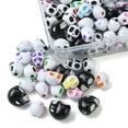 thumbnail image 3 of 130Pcs 3 Styles Craft Style Acrylic Beads Mixed Color 9.5~13x7.5~10x8~12mm Hole: 1.8~2mm, 3 of 8