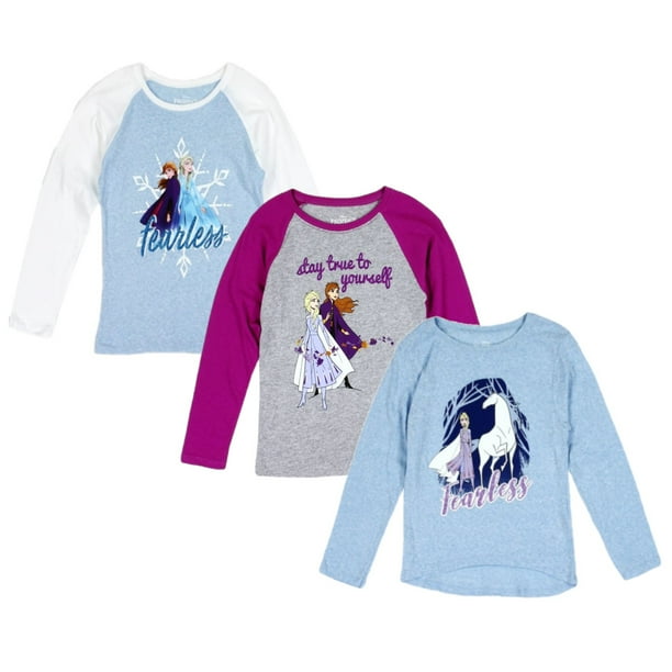 Frozen 2 FROZEN II Girls Toddler Long Sleeve ShirtSet of 3 Walmart